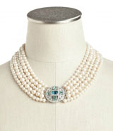Out of the Blue Five Row Torsade Necklace Style- CA-N5326-4136